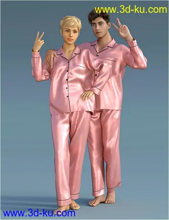 3D打印模型dForce H&C Pajamas Set for Genesis 8的图片