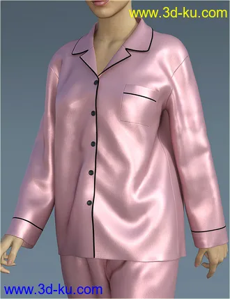 3D打印模型dForce H&C Pajamas Set for Genesis 8的图片