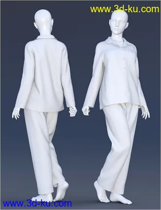 3D打印模型dForce H&C Pajamas Set for Genesis 8的图片
