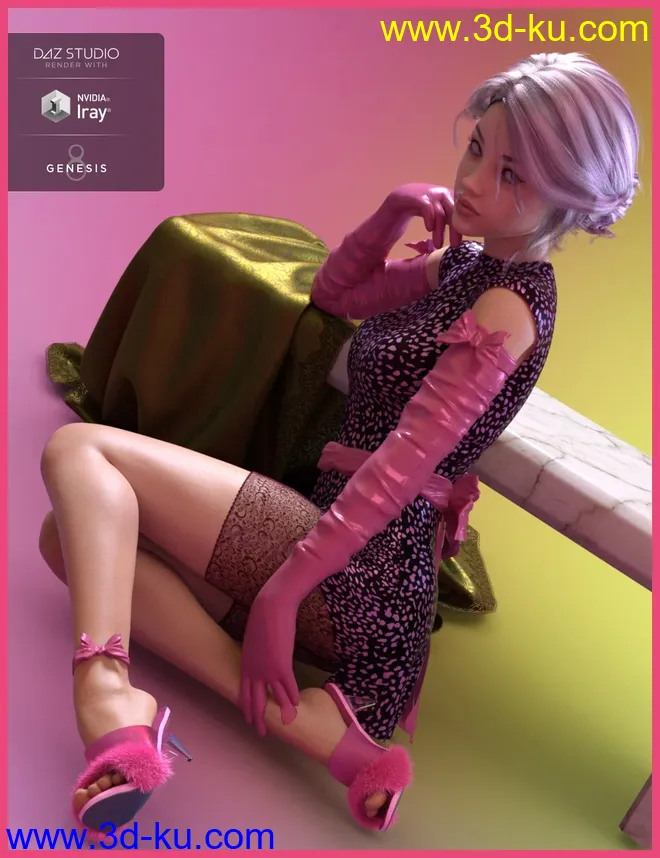 dForce Hanoi Fashion Outfit for Genesis 8 Female(s)模型的图片1
