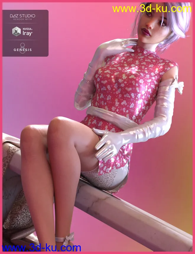 dForce Hanoi Fashion Outfit for Genesis 8 Female(s)模型的图片4