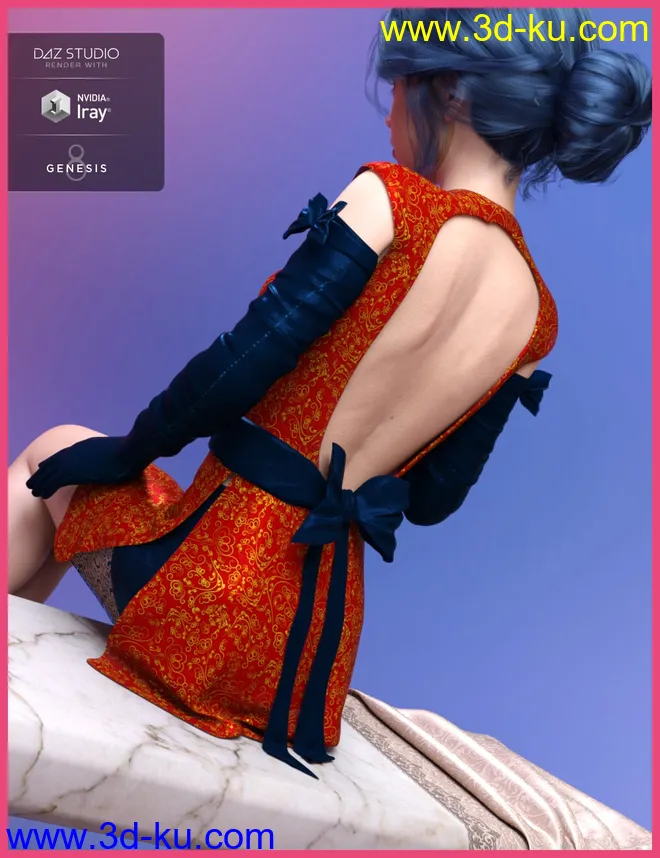 dForce Hanoi Fashion Outfit for Genesis 8 Female(s)模型的图片5