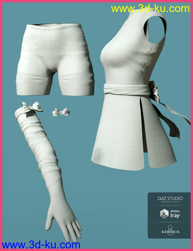 dForce Hanoi Fashion Outfit for Genesis 8 Female(s)模型的图片7