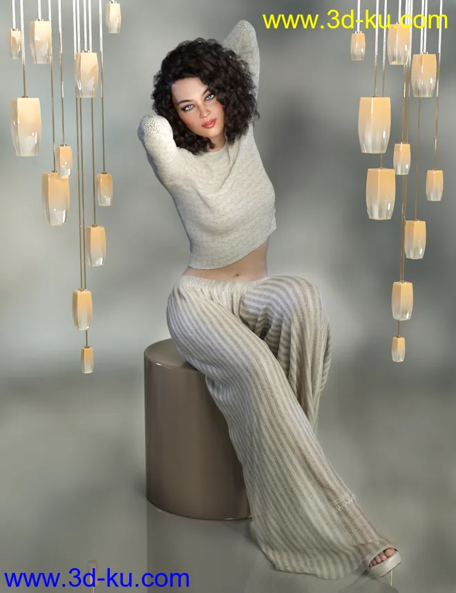 dForce Harper Set for Genesis 8 Female(s)模型的图片4