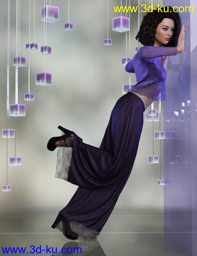 dForce Harper Set for Genesis 8 Female(s)模型的图片8