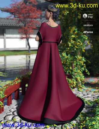 3D打印模型dForce Heilong Outfit for Genesis 8 Female(s)的图片