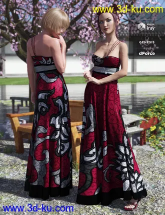 3D打印模型dForce Heilong Outfit for Genesis 8 Female(s)的图片