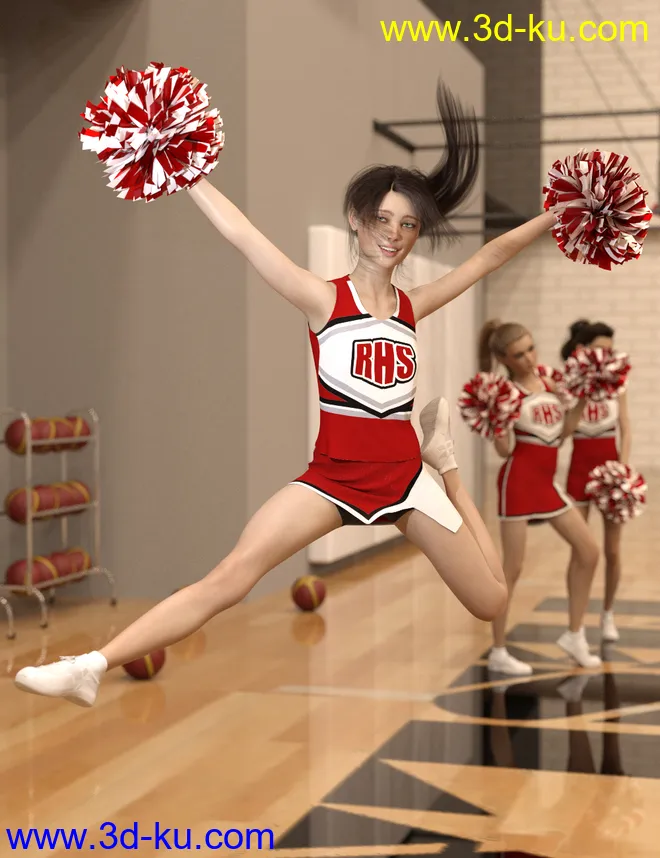 dForce High School Cheer for Genesis 8 Female(s)模型的图片1