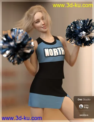 3D打印模型dForce High School Cheer for Genesis 8 Female(s)的图片