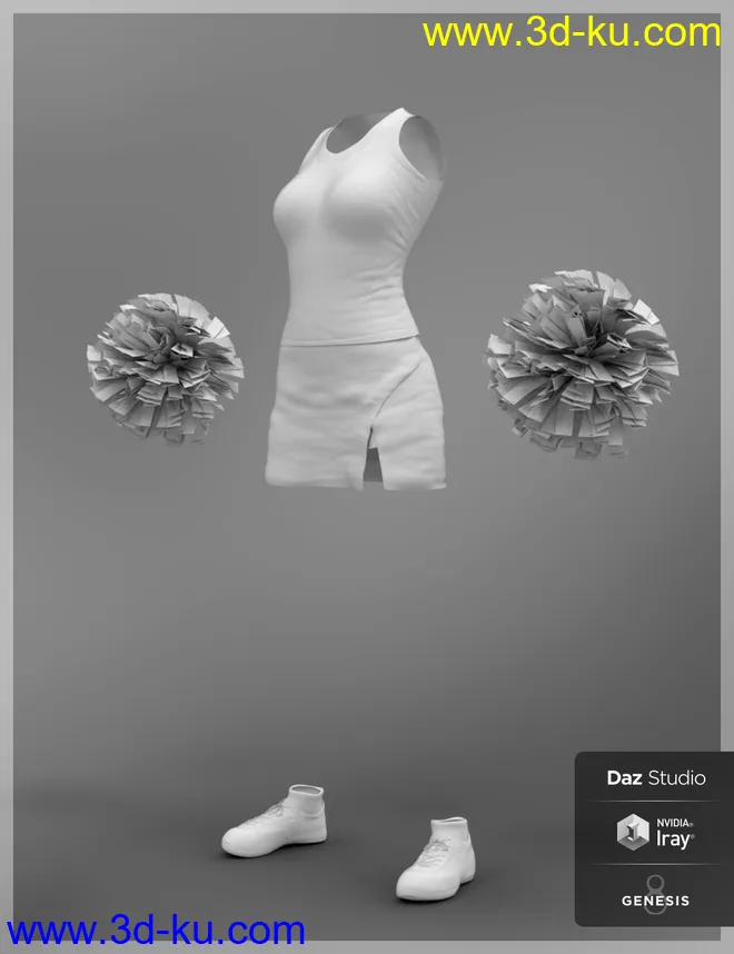 dForce High School Cheer for Genesis 8 Female(s)模型的图片6