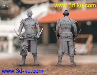 3D打印模型dForce Iron-Fire Outfit and Weapons for Genesis 8 Male(s)的图片