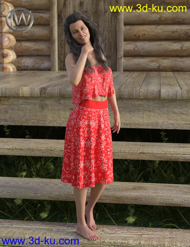 dForce JW Clothes Pack for Genesis 8 Female(s)模型的图片2