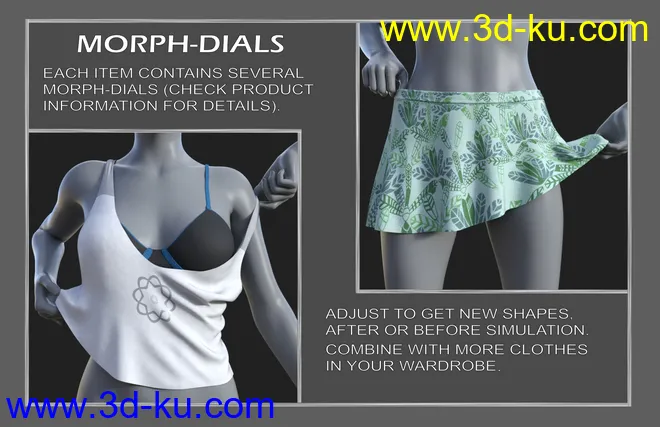 dForce JW Clothes Pack for Genesis 8 Female(s)模型的图片6