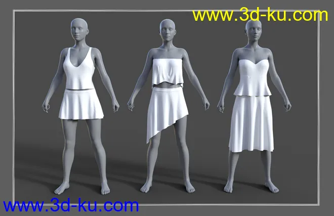dForce JW Clothes Pack for Genesis 8 Female(s)模型的图片12