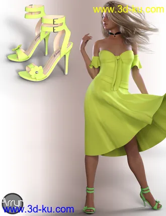 3D打印模型dForce Keira Outfit for Genesis 8 Female(s)的图片