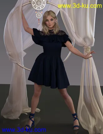 3D打印模型dForce Kelly Outfit for Genesis 8 Female(s)的图片