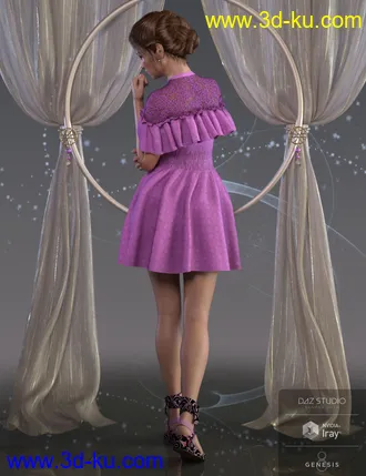 3D打印模型dForce Kelly Outfit for Genesis 8 Female(s)的图片