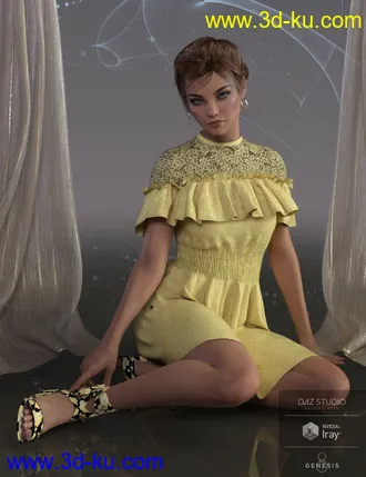 3D打印模型dForce Kelly Outfit for Genesis 8 Female(s)的图片