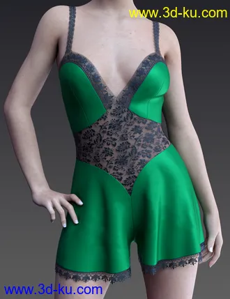 3D打印模型dForce Lace Teddy for Genesis 8 Female(s)的图片