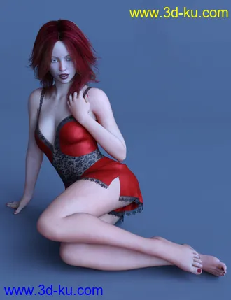 3D打印模型dForce Lace Teddy for Genesis 8 Female(s)的图片