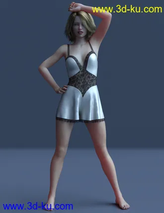 3D打印模型dForce Lace Teddy for Genesis 8 Female(s)的图片