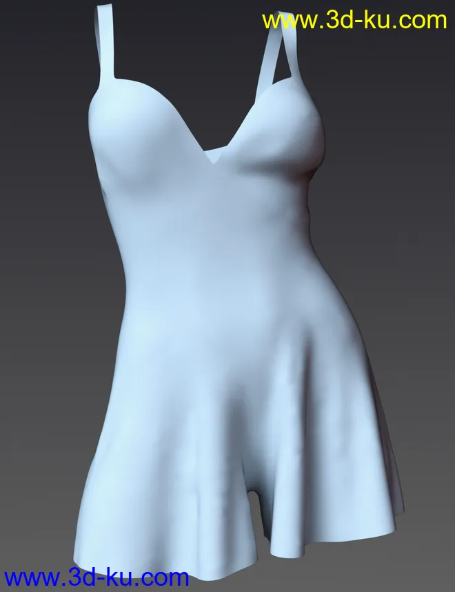 dForce Lace Teddy for Genesis 8 Female(s)模型的图片8