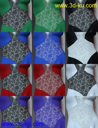 3D打印模型dForce Lace Teddy for Genesis 8 Female(s)的图片