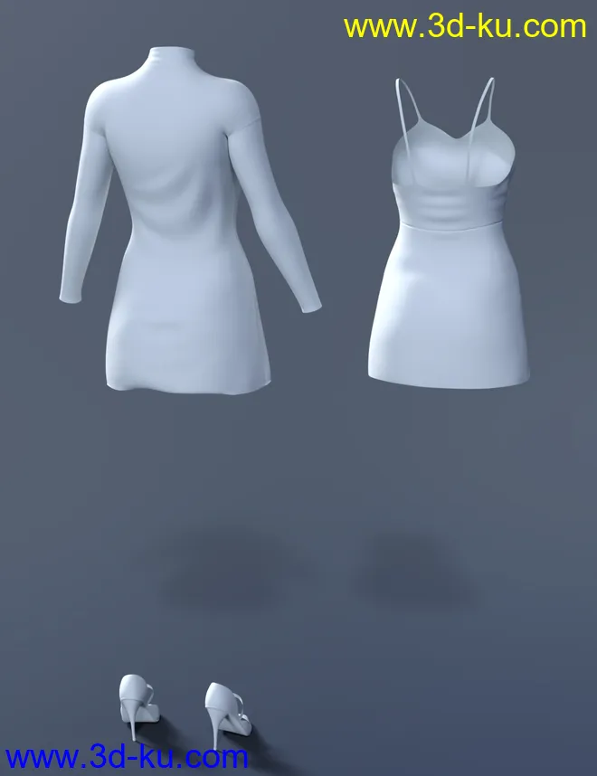 dForce Lacey Dress for Genesis 8 Female(s)模型的图片12