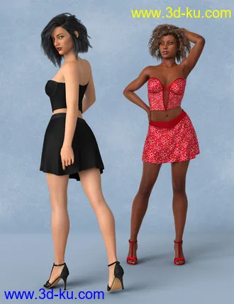 3D打印模型dForce Layla Outfit for Genesis 8 Female(s)的图片