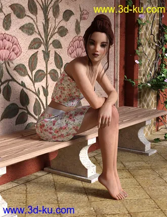 3D打印模型dForce Layla Outfit for Genesis 8 Female(s)的图片