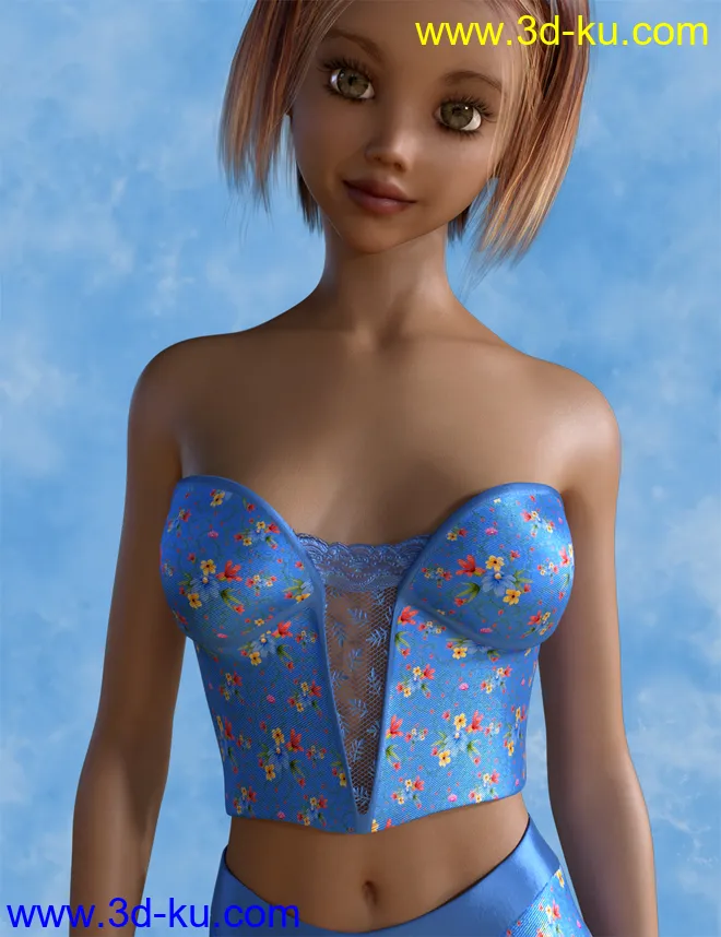 dForce Layla Outfit for Genesis 8 Female(s)模型的图片5