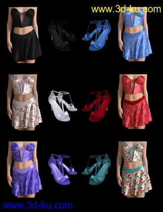 3D打印模型dForce Layla Outfit for Genesis 8 Female(s)的图片