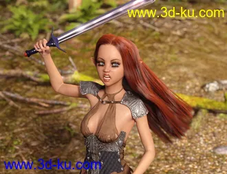 3D打印模型dForce Longdrape Hair for Genesis 3 and 8 Female(s)的图片
