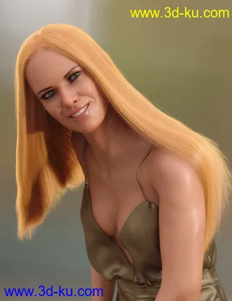 3D打印模型dForce Longdrape Hair for Genesis 3 and 8 Female(s)的图片