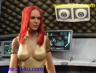 3D打印模型dForce Longdrape Hair for Genesis 3 and 8 Female(s)的图片