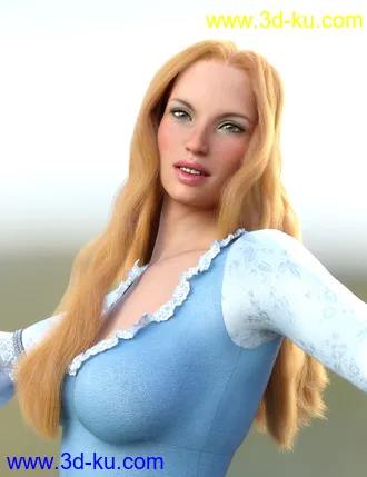 3D打印模型dForce Longdrape Hair for Genesis 3 and 8 Female(s)的图片