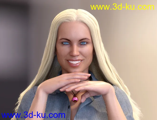dForce Longdrape Hair for Genesis 3 and 8 Female(s)模型的图片14