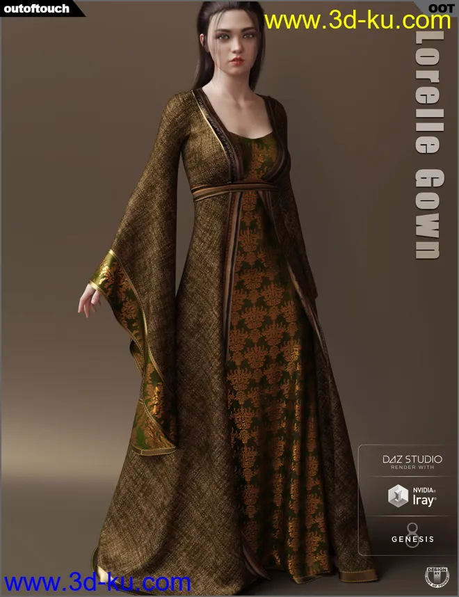 dForce Lorelle Gown模型的图片1