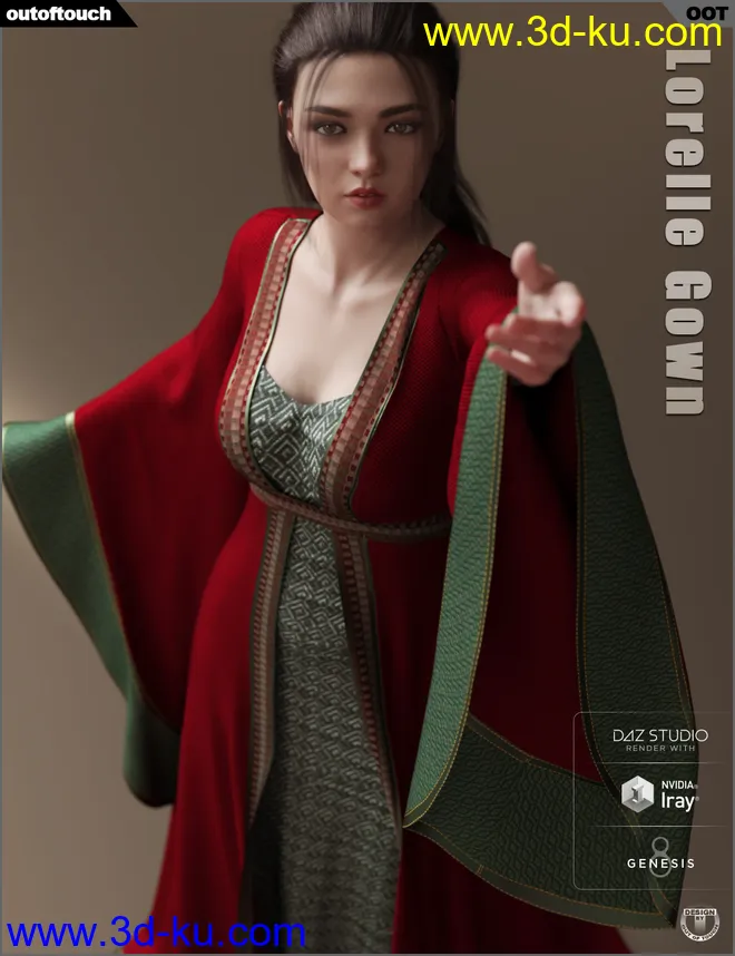 dForce Lorelle Gown模型的图片3