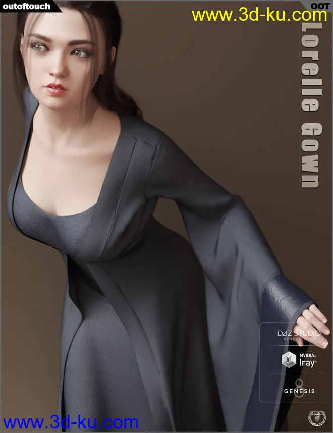 dForce Lorelle Gown模型的图片5