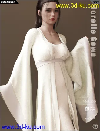 3D打印模型dForce Lorelle Gown的图片