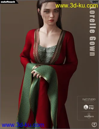 3D打印模型dForce Lorelle Gown的图片