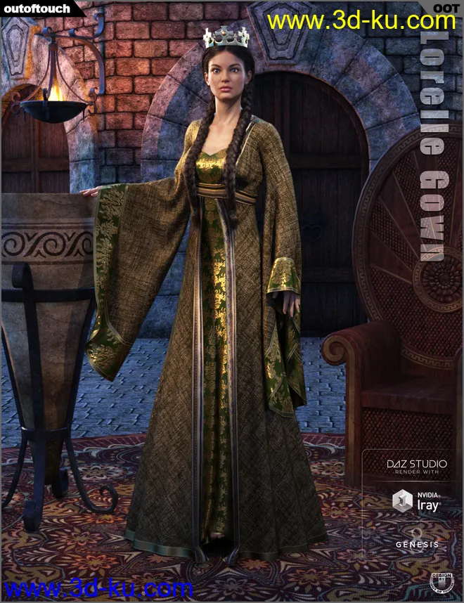 dForce Lorelle Gown模型的图片8