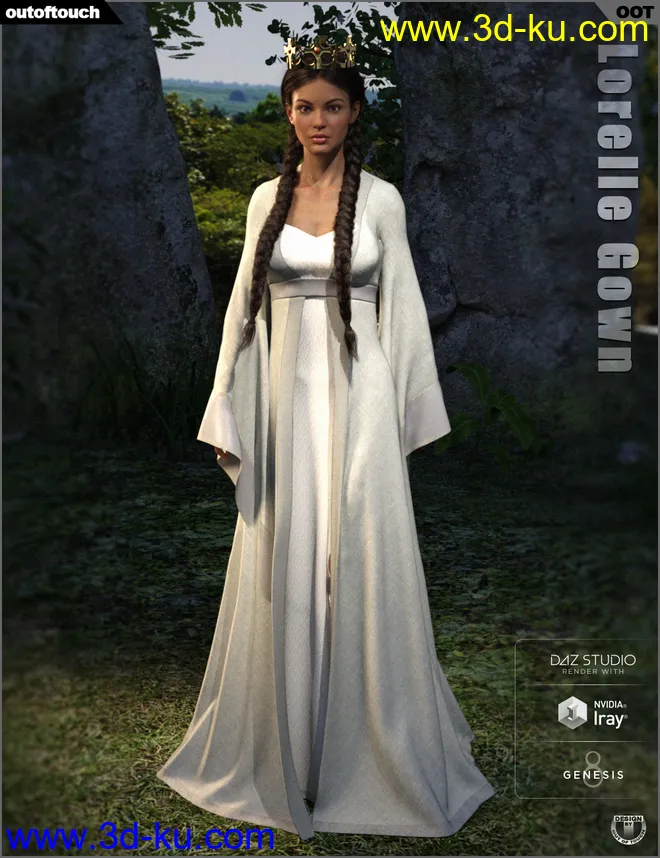 dForce Lorelle Gown模型的图片10