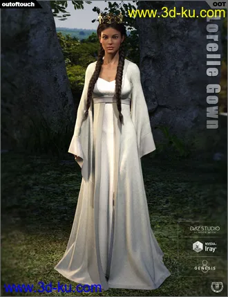 3D打印模型dForce Lorelle Gown的图片