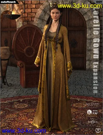 3D打印模型dForce Lorelle Gown Texture Expansion的图片