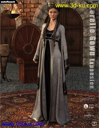 3D打印模型dForce Lorelle Gown Texture Expansion的图片