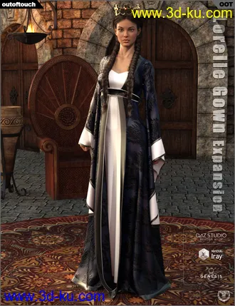 3D打印模型dForce Lorelle Gown Texture Expansion的图片
