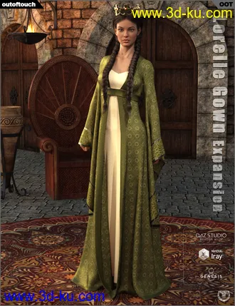 3D打印模型dForce Lorelle Gown Texture Expansion的图片