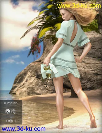 3D打印模型dForce MDSD Rhodes Summer Set Outfit for Genesis 8 Female(s)的图片